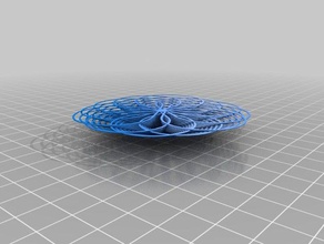 my customized super flowers drooloop wide petal-90angle art 3d print model - Mito3D