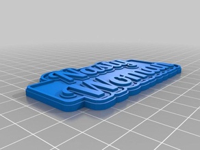 nasty woman keychains customized 3d print model - Mito3D