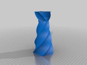 my customized cool spiral vase decor 3d print model - Mito3D