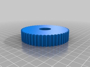 my customized parametric pulley - lots tooth profiles 3d printer parts 3d print model - Mito3D