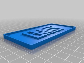 emily plate signs logos customized 3d print model - Mito3D
