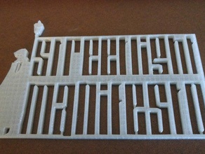 la farola del manifiesto de señal signos logotipos banda diseño el rock roll streetlightmanifesto 3d print model - Mito3D