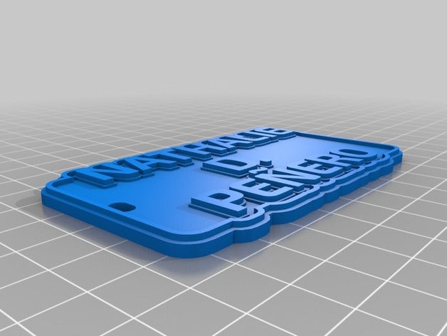 nathalie Schlüsselanhänger angepasst 3D print model - Mito3D
