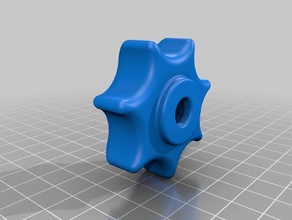 ecrou molet&eacute m08 Teile 3d print model - Mito3D