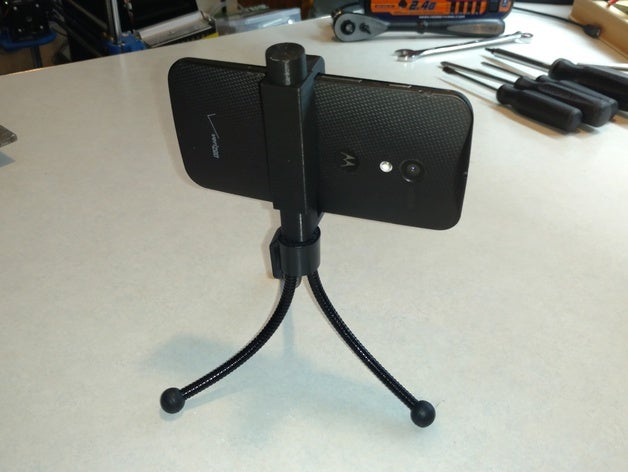 fully 3d printable phone tripod mount mobile 3D print model - Mito3D