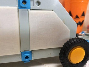 construx 48mm angled panel Bau Spielzeug 3d print model - Mito3D