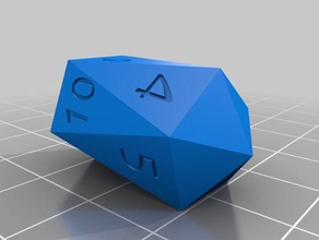 my customized crystal dice 3d print model - Mito3D