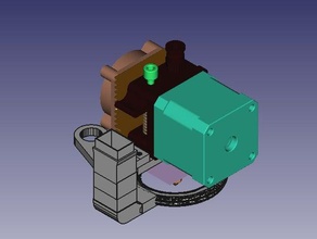 mk8 extruder fanprobe bottom mount 3d printer extruders 3d print model - Mito3D