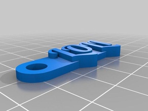 keychen loli chaveiros personalizado 3d print model - Mito3D