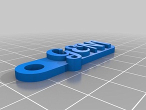 keychen geni Anahtarlık özelleştirilmiş 3d print model - Mito3D