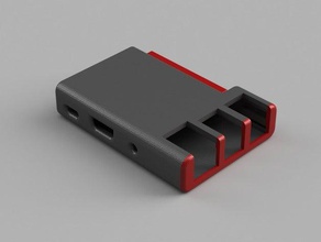 raspberry pi slim case exposed gpio electronics raspberrypi 2 housing raspi 3d print model - Mito3D