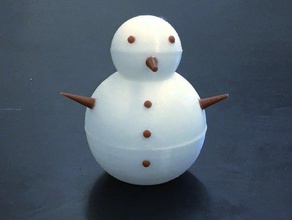 boneco de neve do natal brinquedos jogos enfeite 3d print model - Mito3D