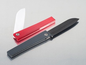 manico del coltello di ceramica 2 cucina pranzo zaino in spalla pesca 3d print model - Mito3D