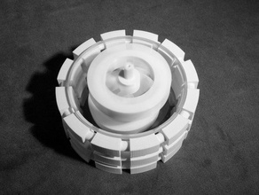 atomic spin top reactor core station mechanical toys 3d print model - Mito3D
