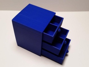 drawer 3d printing box compartment storage 3d print model - Mito3D