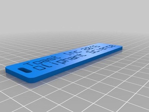 prize tag science contest 2 organization customized 3d print model - Mito3D