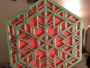 low poly stained glass inspired coasters decor 3d print model - Mito3D