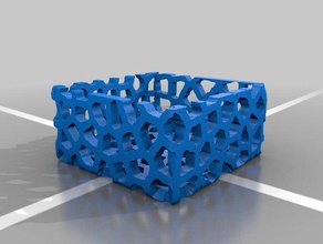 voronoi cube art calibration illumination leds light 3d print model - Mito3D
