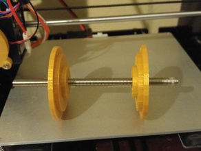 hatchbox makara tutucu 8mm çubuk 3d baskı anet a8 filaman filament biriktirme prusa i3 yükseltme 3d print model - Mito3D