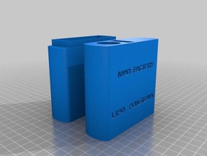 powerbank lipo 3s 4000mah - Elektronik lipo-Akku powerbox 3d print model - Mito3D