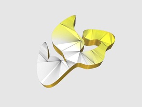poulpi sinais logotipos lápis de cor ouro poulpe 3d print model - Mito3D