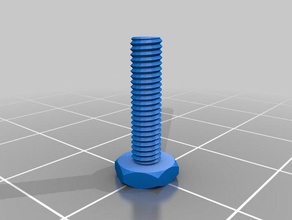 my customized nut job m3 bolt parts 3d print model - Mito3D