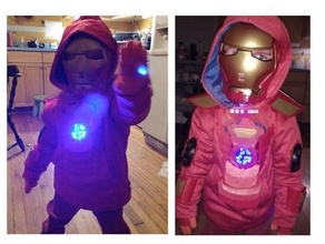 boys size 5 ironman costume children costumechallenge kids pretend play sewing superhero super hero sweatshirt 3d print model - Mito3D