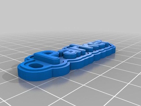 parker keychain keychains customized 3d print model - Mito3D