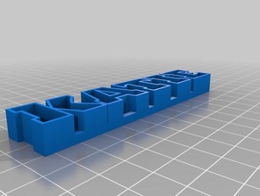 katie texto personalizado de armazenamento esculturas 3d print model - Mito3D
