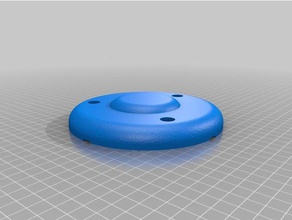 body dome magnet mount revised model robots bb-8 3d print model - Mito3D