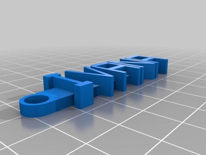 portachiavi ivana organization customized 3d print model - Mito3D