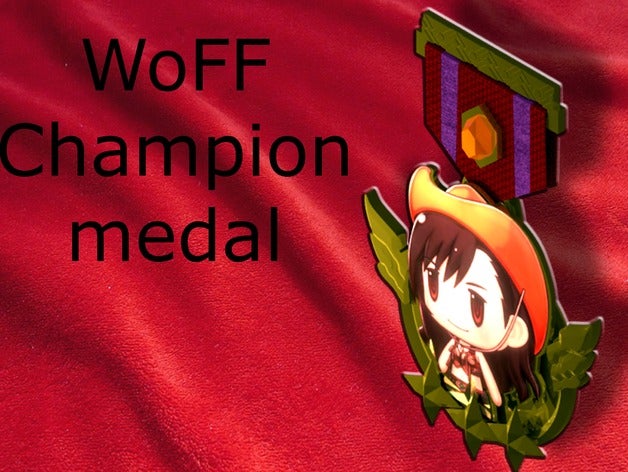 médaille de champion du monde final fantasy porte-clés cload le cloud cosplay cosplays prop costume finalfantasy 7 8 vii xiv or d' médaillon medallon un jeu rôle tifa lockhart woff worldoffinalfantasy 3D print model - Mito3D