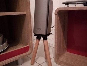 Holz Lautsprecher-Ständer audio bose 3d print model - Mito3D