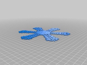 3 snow flake interactive art customized 3d print model - Mito3D