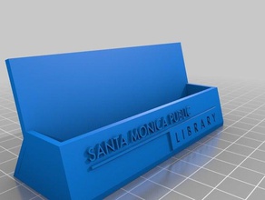 smpl-card-Inhaber office 3d print model - Mito3D
