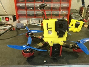 dalrc xr215plus 20 grados de montaje gopro vehículos quadcopter 3d print model - Mito3D