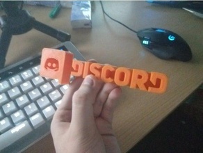 discord logo 3d printing 3d print model - Mito3D