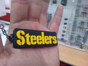 steelers Schlüsselbund 3d Drucker - Zubehör llavero pittsburgh 3d print model - Mito3D