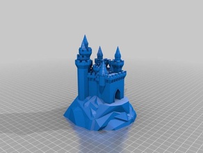 my customized grand castle generator 8 buildings structures 3d print model - Mito3D