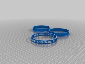 madre brithday bracelets customized 3d print model - Mito3D