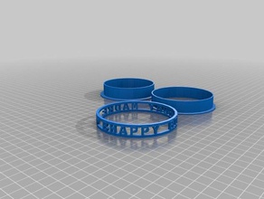 madre brithday 36mm las pulseras personalizado 3d print model - Mito3D