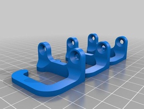 cable routing bracket computer clip guide holder management organizer 3d print model - Mito3D