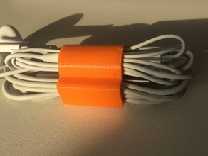 cavo-spaghetti cuffie usb gadget cavo titolare auricolari 3d print model - Mito3D