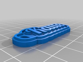 kaue Anahtarlık özelleştirilmiş 3d print model - Mito3D