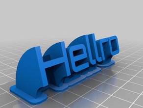 my customized sweeping name plate office 3d print model - Mito3D