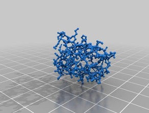 ubiquitin 1ubq ball-und-stick Biologie ball-stick protein-Struktur ubiquitinierung 3d print model - Mito3D