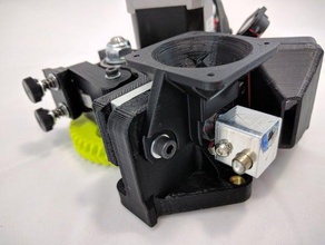 lulzbot mini 40mm fan shroud upgrade 3d printing duct mount 3d print model - Mito3D