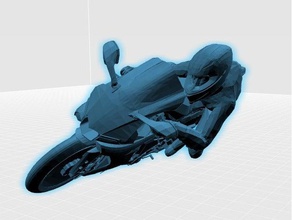 posed motorcycle rider r1m vehicles 3d print model - Mito3D