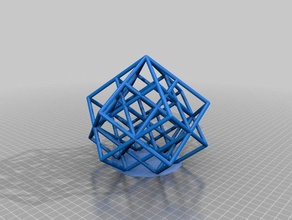 meu personalizados lattice cubo tortura teste frans matemática arte 3d print model - Mito3D