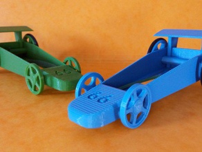 3d printed rubber band car toy toys games printing prusa i3 3d print model - Mito3D